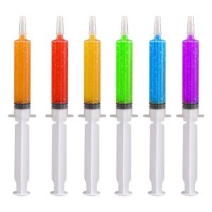 JOLLY CHEF Party Shot 60 Pack Jelly Halloween Shot Syringes, Medium 1.5 oz Container with Lid, Perfect for Plastic Shot Glasses Halloween Thanksgiving Christmas