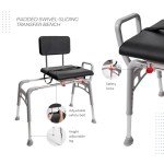Eagle Health Adjustable Padded Shower Transfer Bench