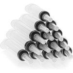 Juvale 30-Pack Plastic Shot Syringes, 1 Oz - Spooky Drink Syringes for Halloween Parties, Nurse Graduations, and New Year’s Celebrations