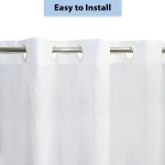 YISURE Split Shower Curtain for Transfer Benches