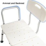 Ymlpre Adjustable Bathtub Transfer Bench with Back