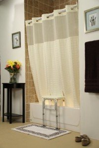 Whitaker Transfer Bench Shower Curtain - Beige