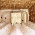 Whitaker Transfer Bench Shower Curtain - Beige