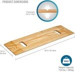 Heavy-Duty Wooden Transfer Board for Patient Assistance