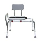 Adjustable Transfer Bench with Non-Slip Seat