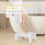 Non-Slip Wooden Step Stool for Adults and Kids