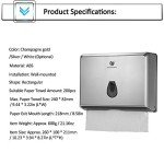 Bathroom Paper Towel Dispenser - Silver Finish