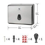 Bathroom Paper Towel Dispenser - Silver Finish