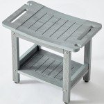 Waterproof Shower Stool for Indoor Use (Gray)
