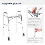 Drive Medical Tub Transfer Bench & Folding Walker