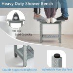 Waterproof Shower Stool for Indoor Use (Gray)