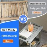 Waterproof Shower Stool for Indoor Use (Gray)