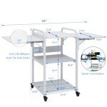 PUNCIA 3-Tier Rolling Heat Press Table Stand
