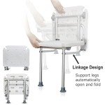 Folding Shower Seat - Wall-Mounted Bath Bench