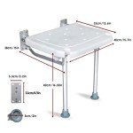 Folding Shower Seat - Wall-Mounted Bath Bench