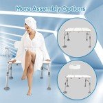 Durable Bath Transfer Bench with Adjustable Backrest