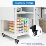 PUNCIA 3-Tier Rolling Heat Press Table Stand