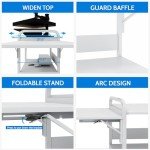 PUNCIA 3-Tier Rolling Heat Press Table Stand