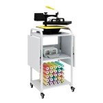 PUNCIA 3-Tier Rolling Heat Press Table Stand