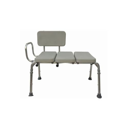 VMS Adjustable Padded Transfer Bench - 300 lbs Capacity