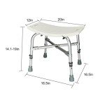 Heavy-Duty Medical Shower Chair with 6 Heights