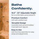 VMS Adjustable Padded Transfer Bench - 300 lbs Capacity