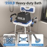 SeatYuPro Wide Shower Chair with Armrests