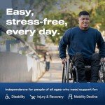 VMS Adjustable Padded Transfer Bench - 300 lbs Capacity