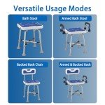 SeatYuPro Wide Shower Chair with Armrests
