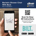 Drive Medical Deluxe Bariatric Shower Chair - White