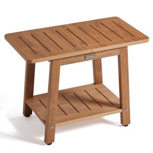 Waterproof Adjustable Shower Stool with Non-Slip Legs