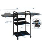 3-Tier Foldable Rolling Heat Press Machine Stand