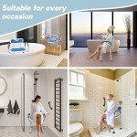 Portable Adjustable Shower Chair with Armrests