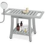 KingPavonini Waterproof Shower Bench and Seat