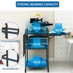 3-Tier Foldable Rolling Heat Press Machine Stand