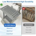 KingPavonini Waterproof Shower Bench and Seat