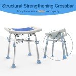 Loyoda Adjustable Shower Bench with Reinforced Support