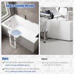 Adjustable Shower Transfer Chair with Handrail