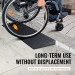 VEVOR 3cm Rubber Wheelchair Ramp, 90cm Wide