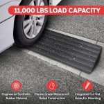 Heavy Duty 4ft Rubber Curb Ramps for Vehicles