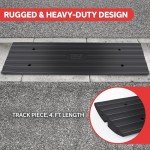Heavy Duty 4ft Rubber Curb Ramps for Vehicles