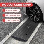 Heavy Duty 4ft Rubber Curb Ramps for Vehicles
