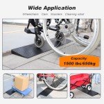 Ruedamann 1" Threshold Ramp for Wheelchairs and Scooters