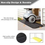 Candockway 3" Threshold Wheelchair Ramp - Portable, Non-Slip