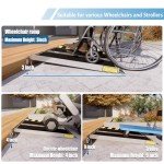 Portable 3-Foot Aluminum Wheelchair Ramp