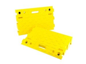 Portable Interlocking Plastic Curb Ramps Set