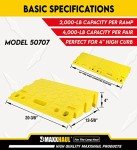 MAXXHAUL 50707 Portable Plastic Curb Ramps Set