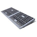 Modular Wheelchair Threshold Ramps - 2 Pack