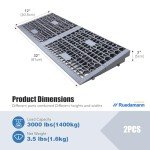 Modular Wheelchair Threshold Ramps - 2 Pack