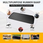 BESEA 2.5" Rubber Wheelchair Threshold Ramp, 3.6ft